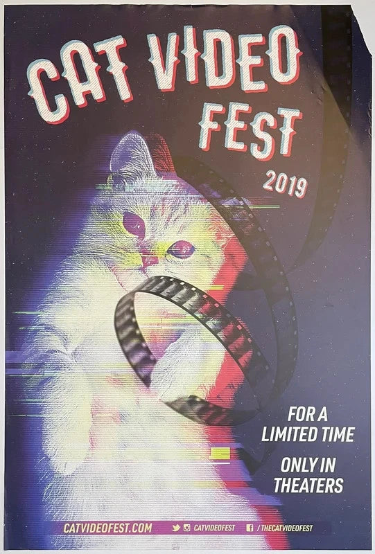 CatVideoFest 2019 Original Movie Poster 27x40 SS