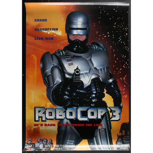 RoboCop 3 (1993) Original Double-sided Movie Poster Rolled 27x40