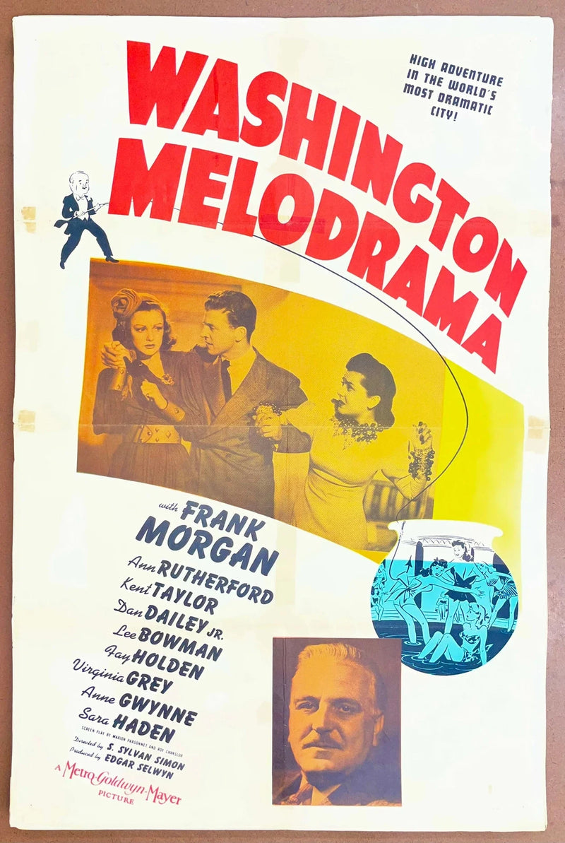 Washington Melodrama (1941) 27x41 One Sheet Movie Poster Frank Morgan 1940s MGM