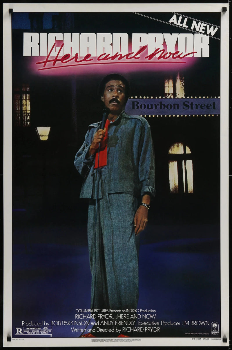 Richard Pryor: Here and Now 1983 Original 27x41 Concert Comedy Film Poster