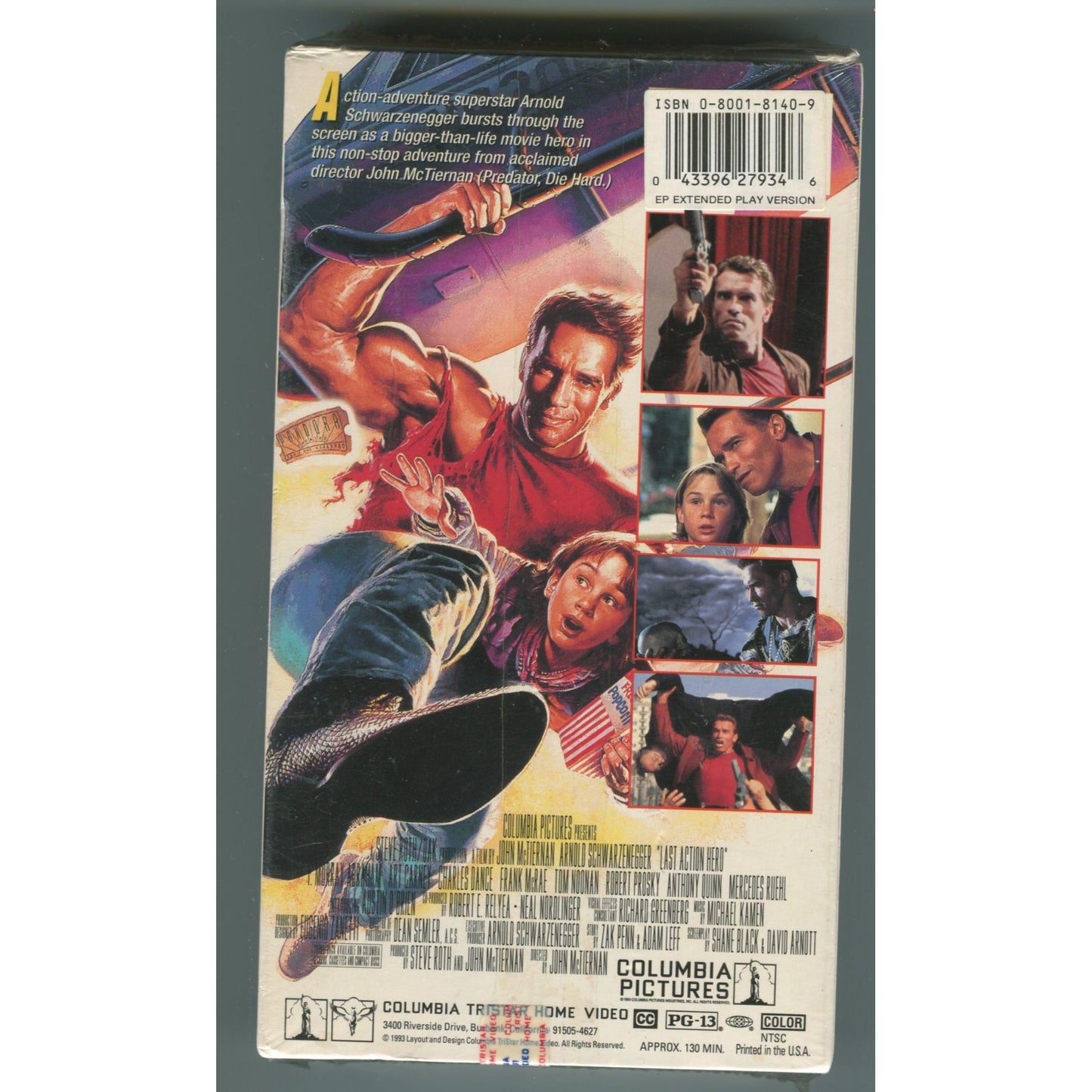 The Last Action Hero (VHS, 1993) SEALED BRAND-NEW Arnold Schwarzenegger