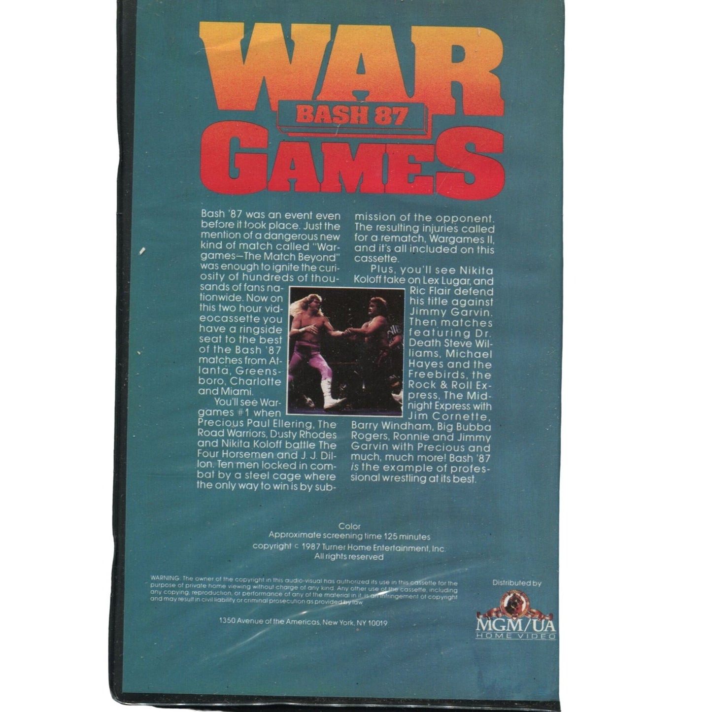 War Game BASH '87 (1987) Wrestling VHS Tape