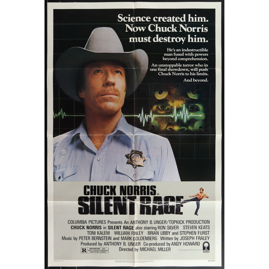 Silent Rage (1982) Original Movie Poster Folded 27x41