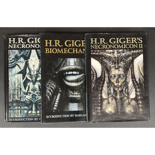 HR Giger Necronomicon Book Series 3 Hardcover Books