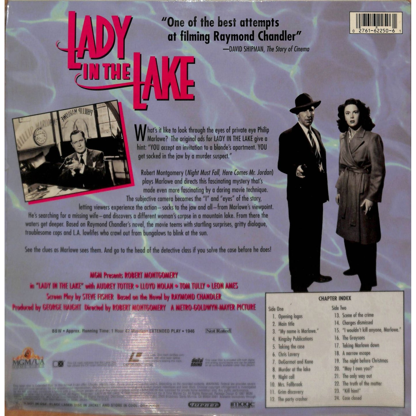 Lady in The Lake (1946) Laserdisc Video