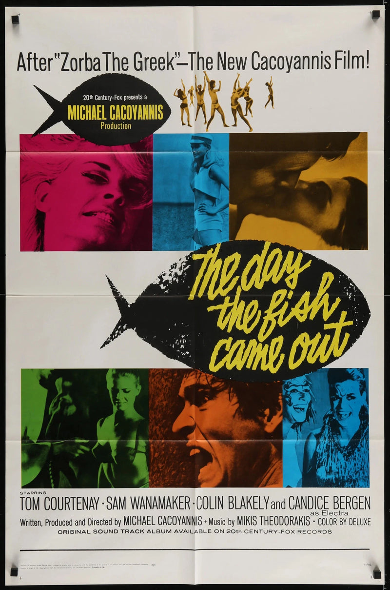 The Day the Fish Came Out (1967) Original One Sheet Movie Poster Folded 27x41