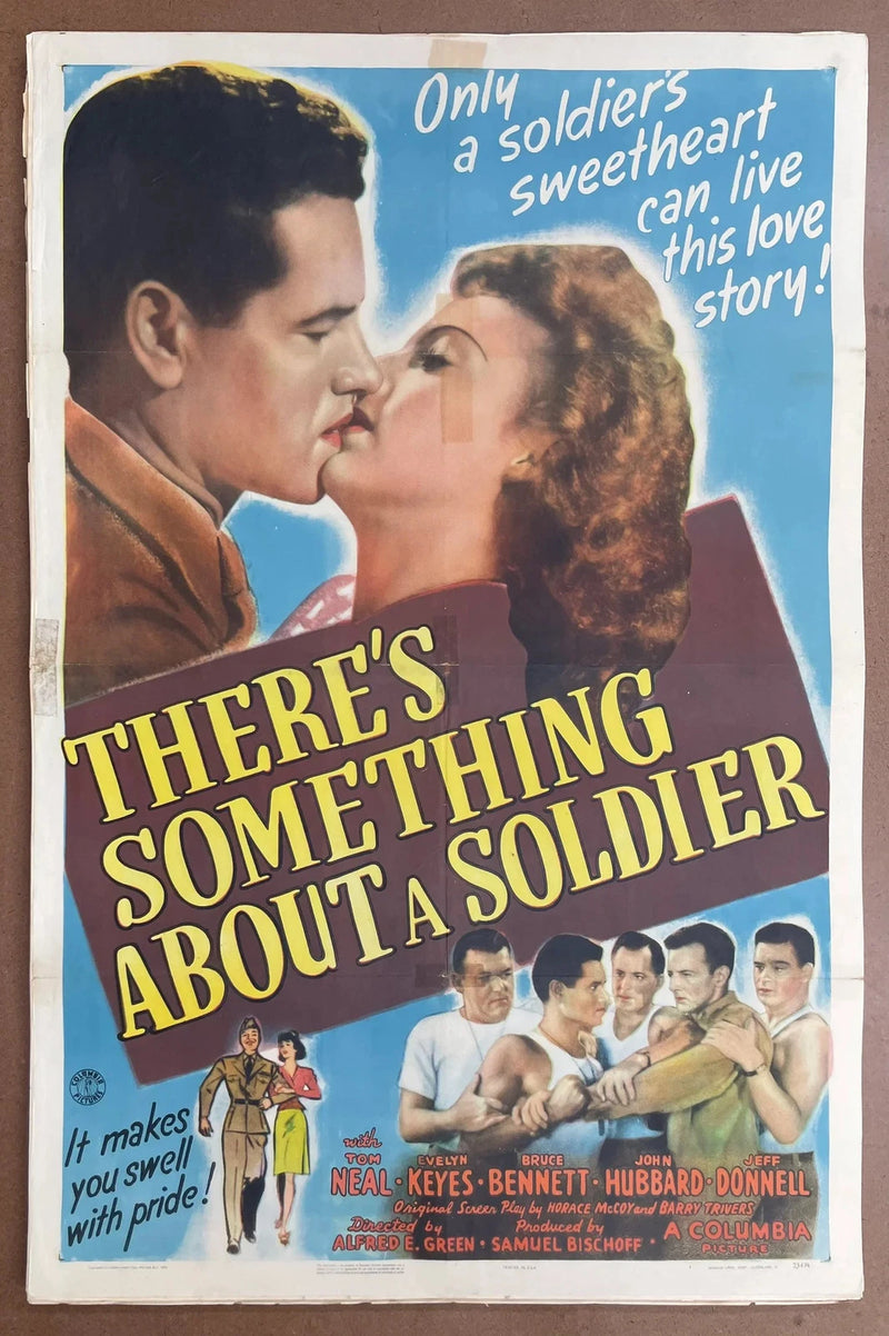 Theres Something About a Soldier 1943 Original US One Sheet Folded Poster