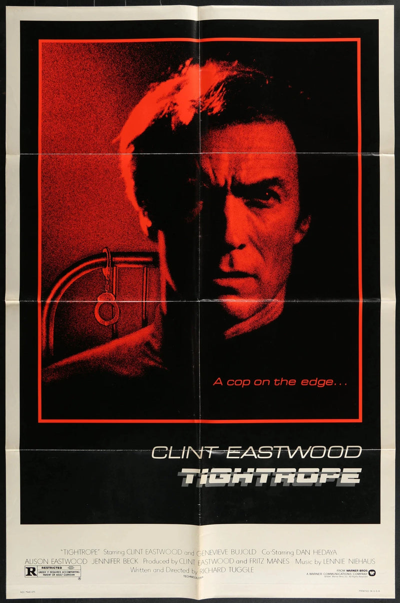 Tightrope (1984) Original One Sheet Poster 27x41 Clint Eastwood