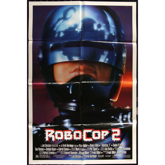 Robocop 2 (1990) Original Double-Sided Folded Movie Poster Peter Weller EM4-10