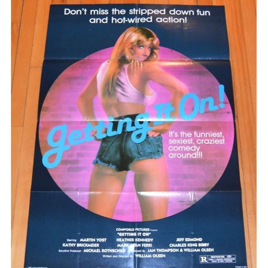 Getting It On (1974) Original Movie Poster 27x41 Folded Martin Yost