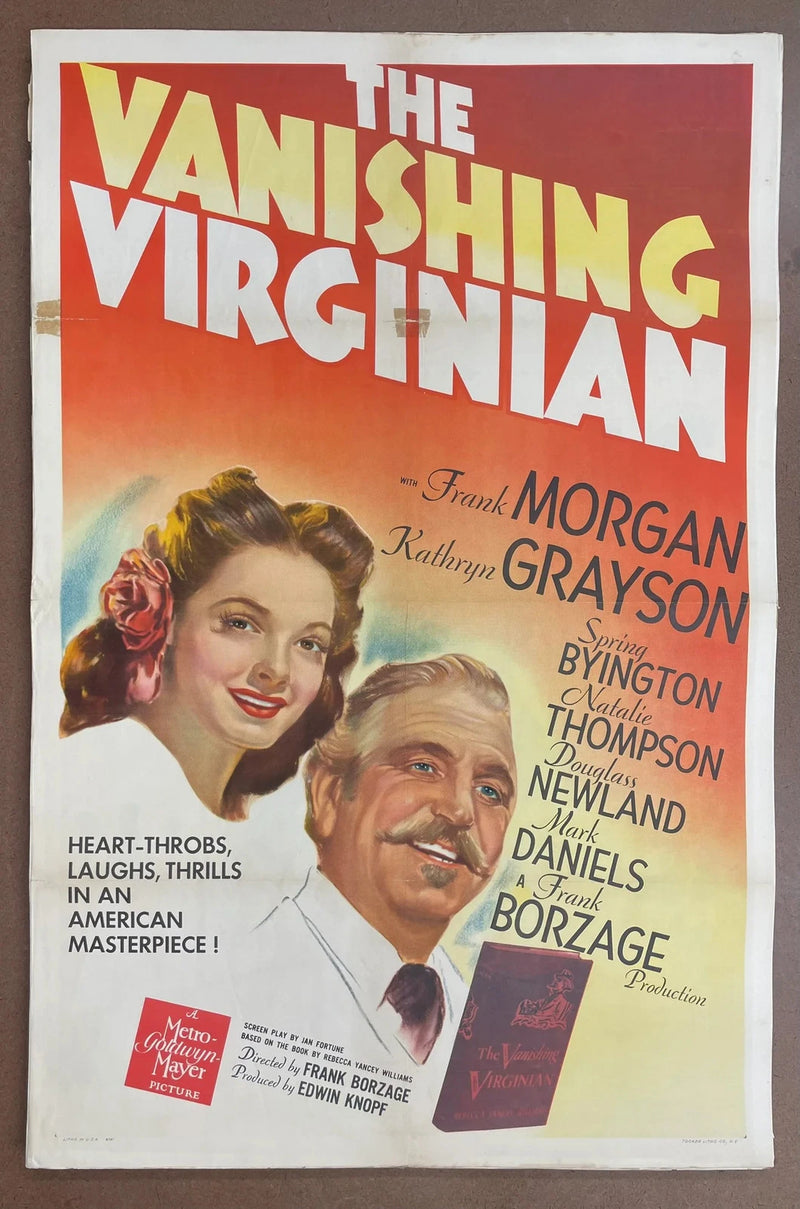 The Vanishing Virginian 1942 Original US One Sheet Folded MGM Drama Poster