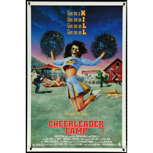 Cheerleader Camp (1987) Original Rolled Movie Poster 27x41 John Quinn