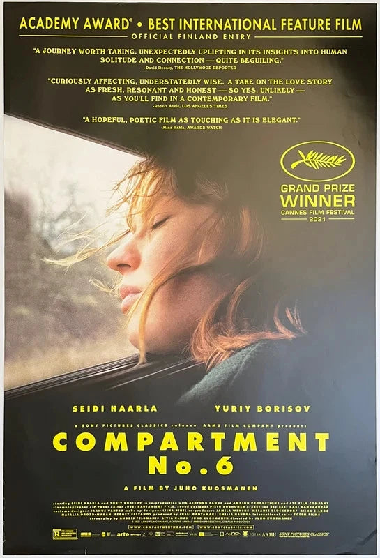 Compartment No. 6 2021 Original Movie Poster 27x40 DS Juho Kuosmanen
