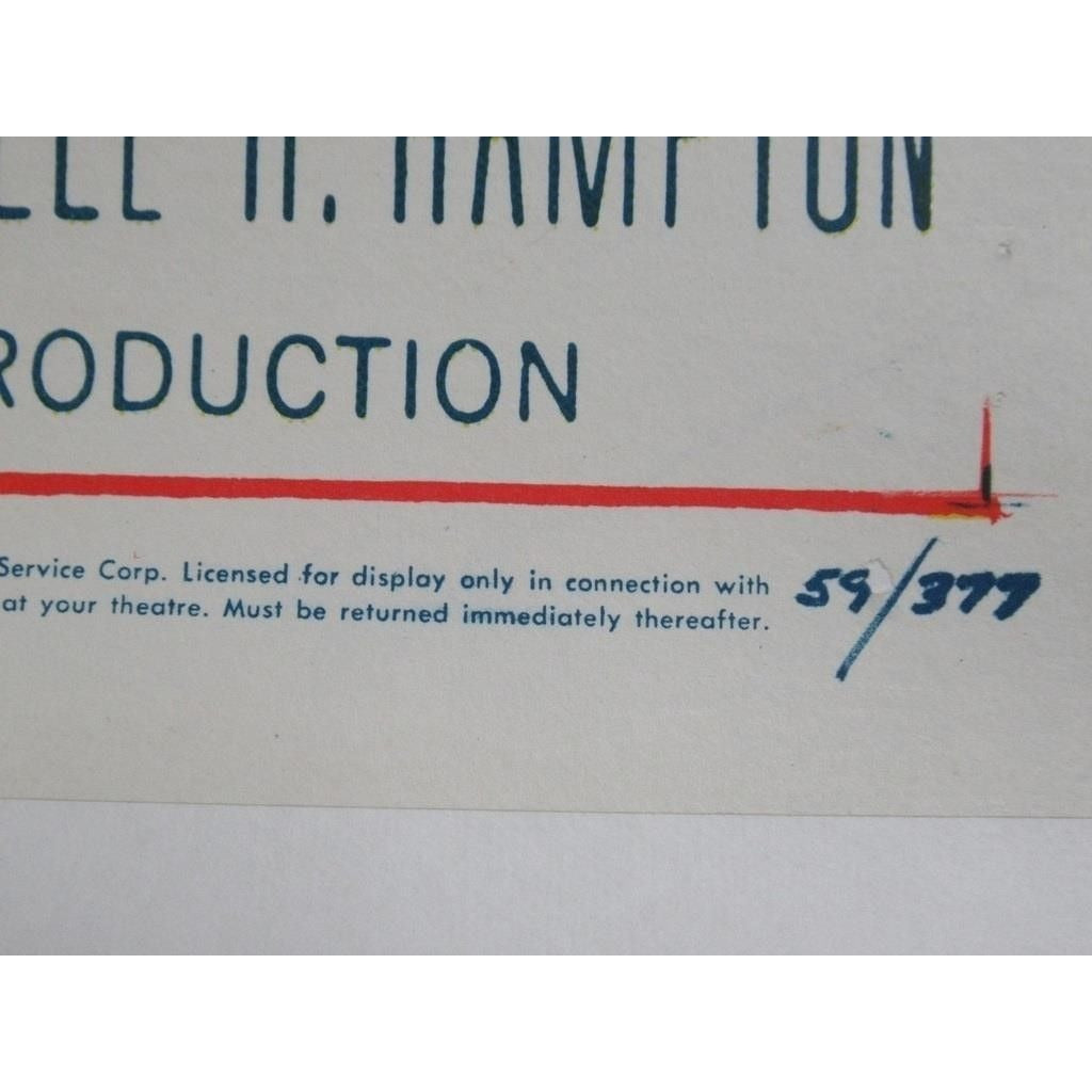 The Atomic Submarine (1959) Original Vintage One-Sheet Movie Poster Linenbacked