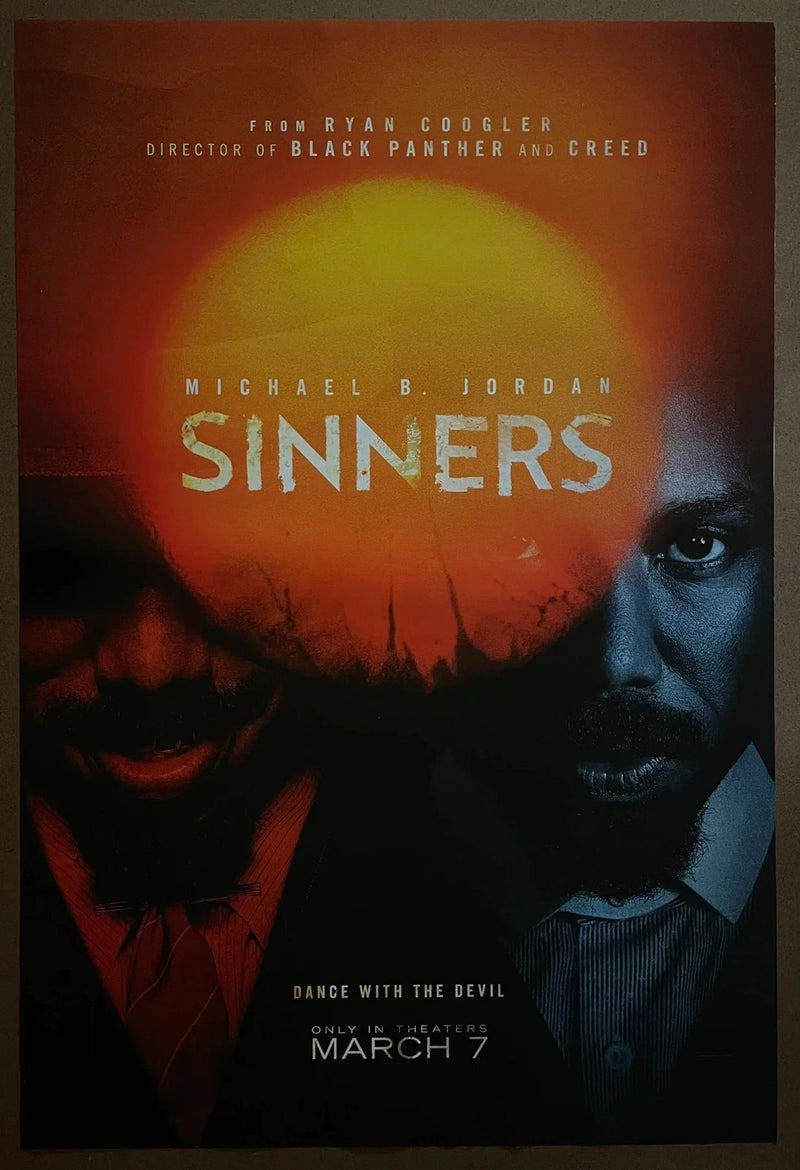 Sinners 2025 Michael B. Jordan Ryan Coogler USA One-Sheet Rolled DS Poster