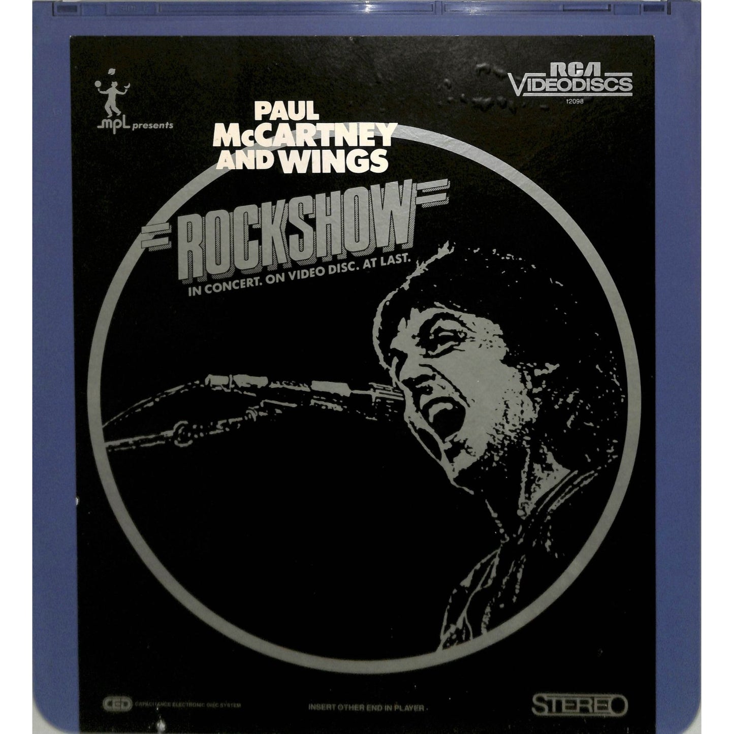 Rockshow (1980) Variant Cover Vintage CED Videodisc