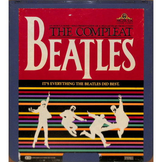 The Compleat Beatles (1982) CED RCA SelectaVision Videodisc TESTED WORKING