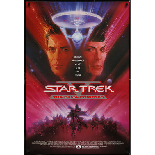 Star Trek V - The Final Frontier (1989) Original Movie Poster Rolled 27x40