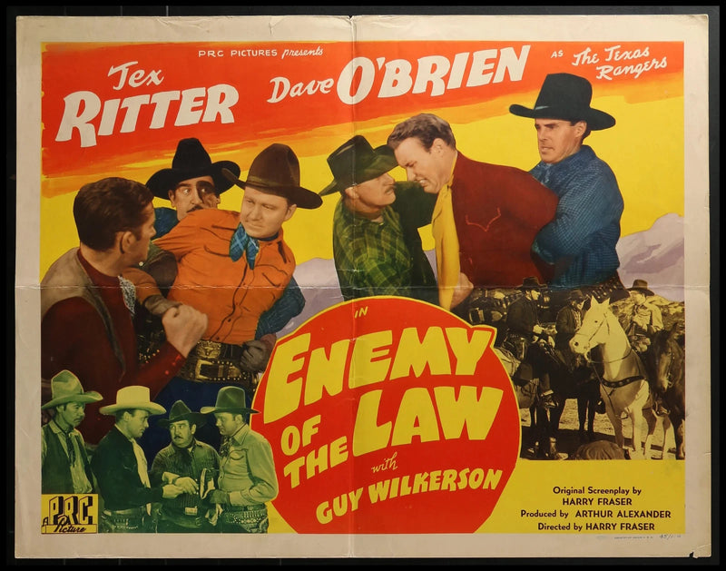 Enemy of the Law (1945) Original Half-sheet Movie Poster 22x28