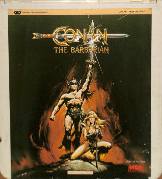 Conan The Barbian (1982) Vintage CED RCA SelectaVision Videodisc TESTED WORKING