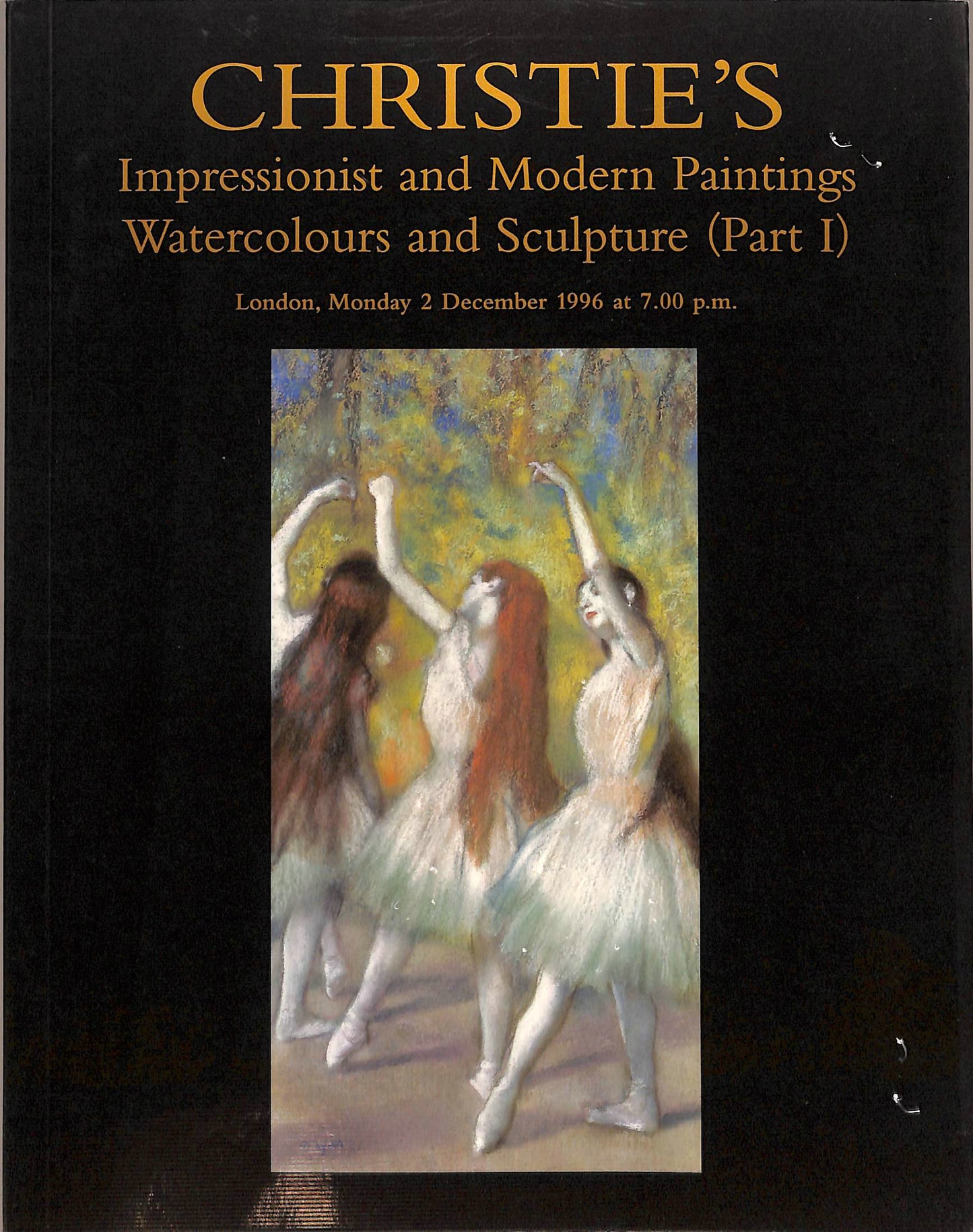 Christie's Impressionist and Modern Art Part 1 Auction Catalog December 3, 1996