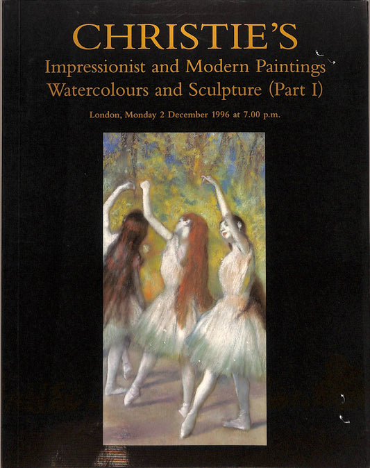 Christie's Impressionist and Modern Art Part 1 Auction Catalog December 3, 1996