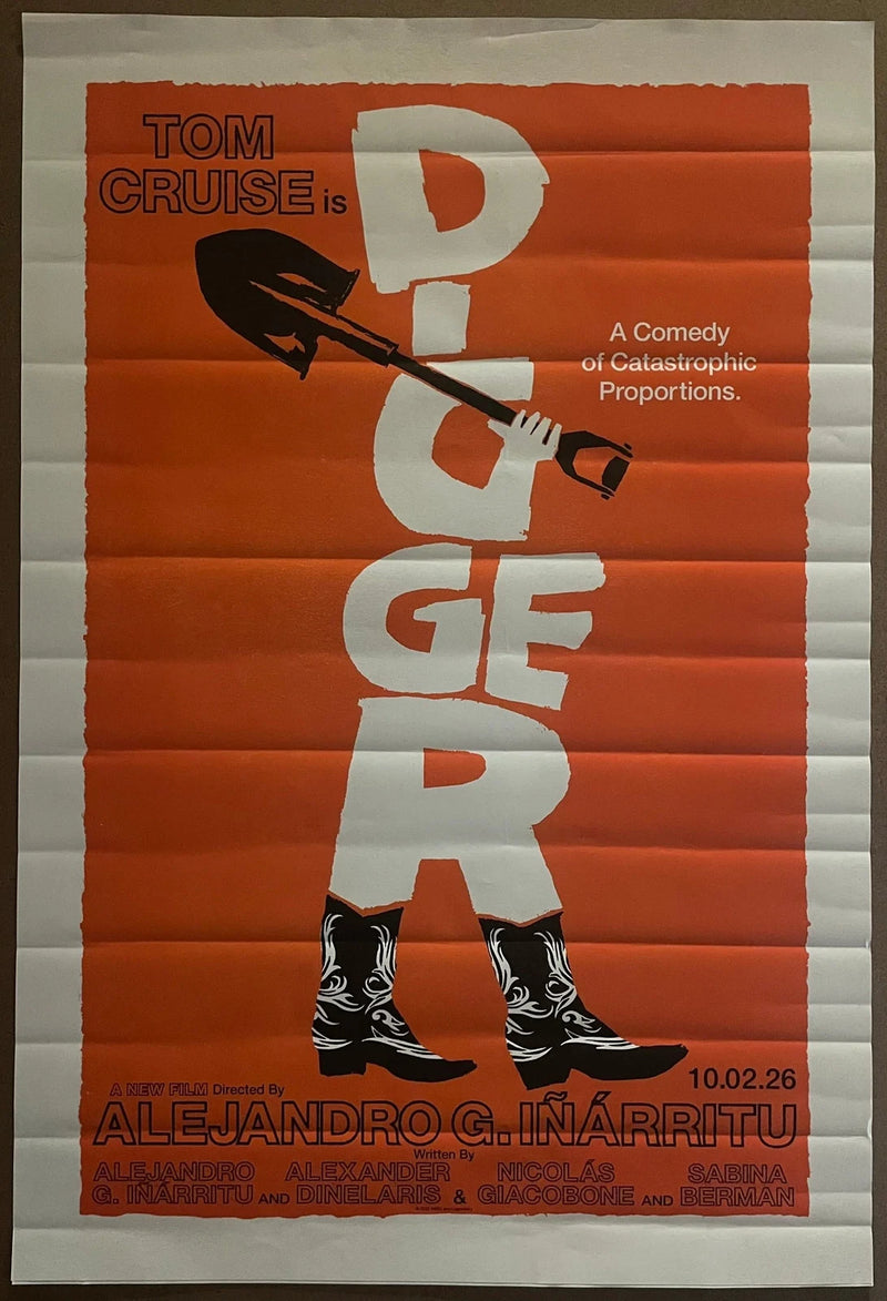 Digger 2026 Tom Cruise Alejandro G. Iñárritu 27x40 Folded Poster