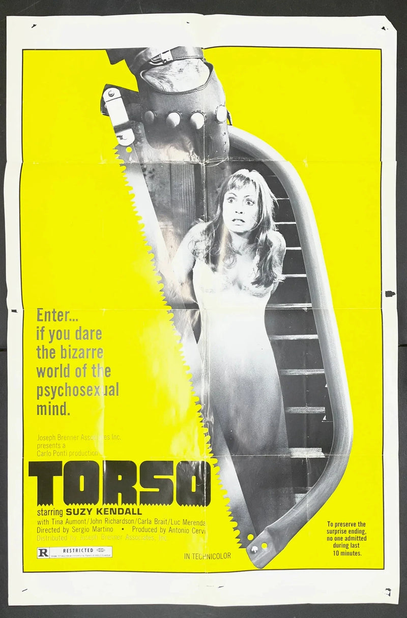Torso (1973) Original Movie Poster Folded 27x41