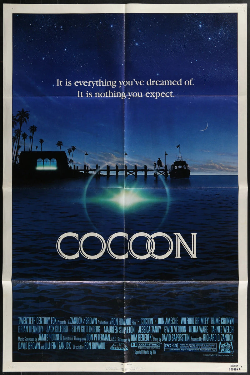 Cocoon (1985) Original One Sheet Movie Poster 27x41 Ron Howard Sci-Fi