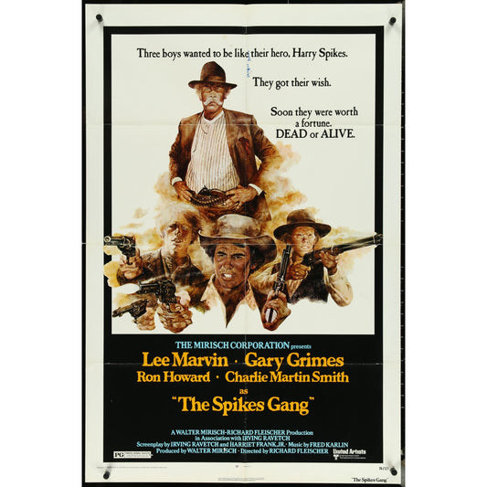 The Spikes Gang (1974) Orig. Movie Poster 27x41 Folded Lee Marvin EM1A60