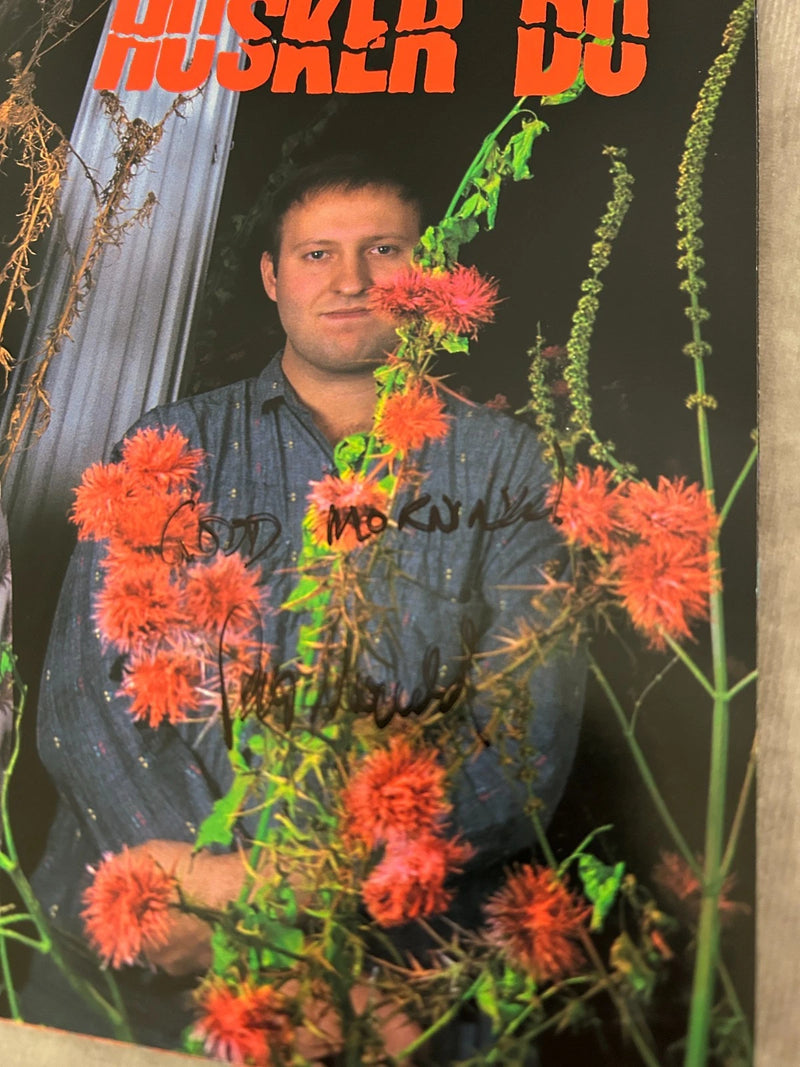 Husker Du Signed 1987 Promo Photo Book Bob Mould Grant Hart Greg Norton