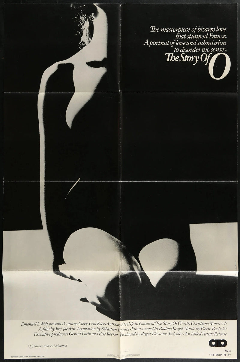 The Story of O (1975) Original Movie Poster One Sheet 27x41 Corinne Clery