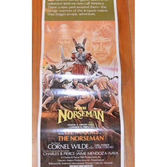 The Norseman (1978) Original Movie Poster 14x36 Rolled Lee Majors