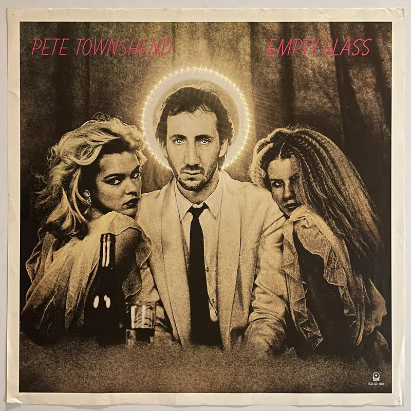Pete Townshend Empty Glass 1980 24x24 Promo Poster The Who ATCO Records