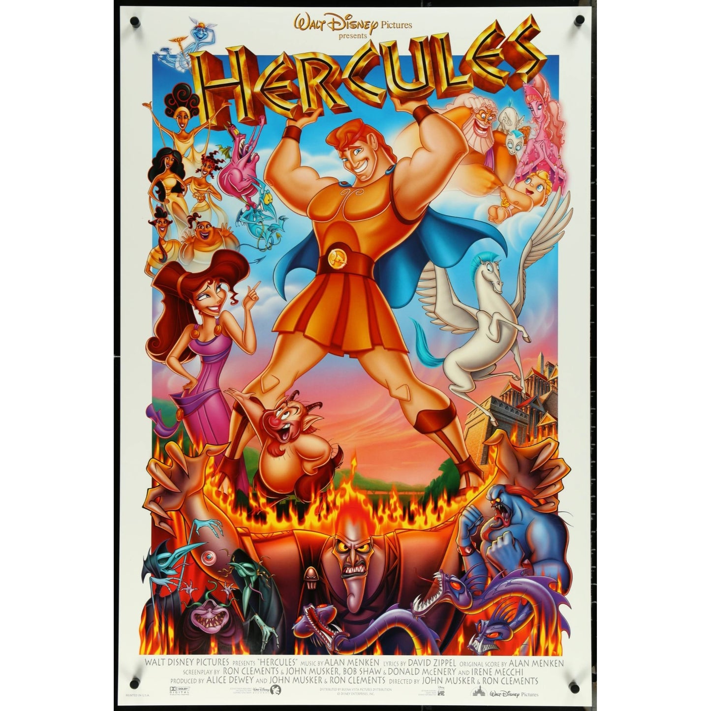 Hercules (1997) Original Double-Sided Rolled Movie Poster Walt Disney 27x40
