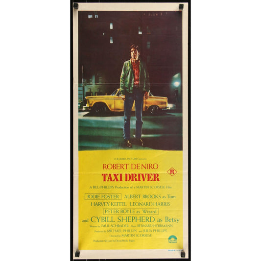 Taxi Driver (1976) Original Australian Daybill Poster 13.5"x30" Robert De Niro