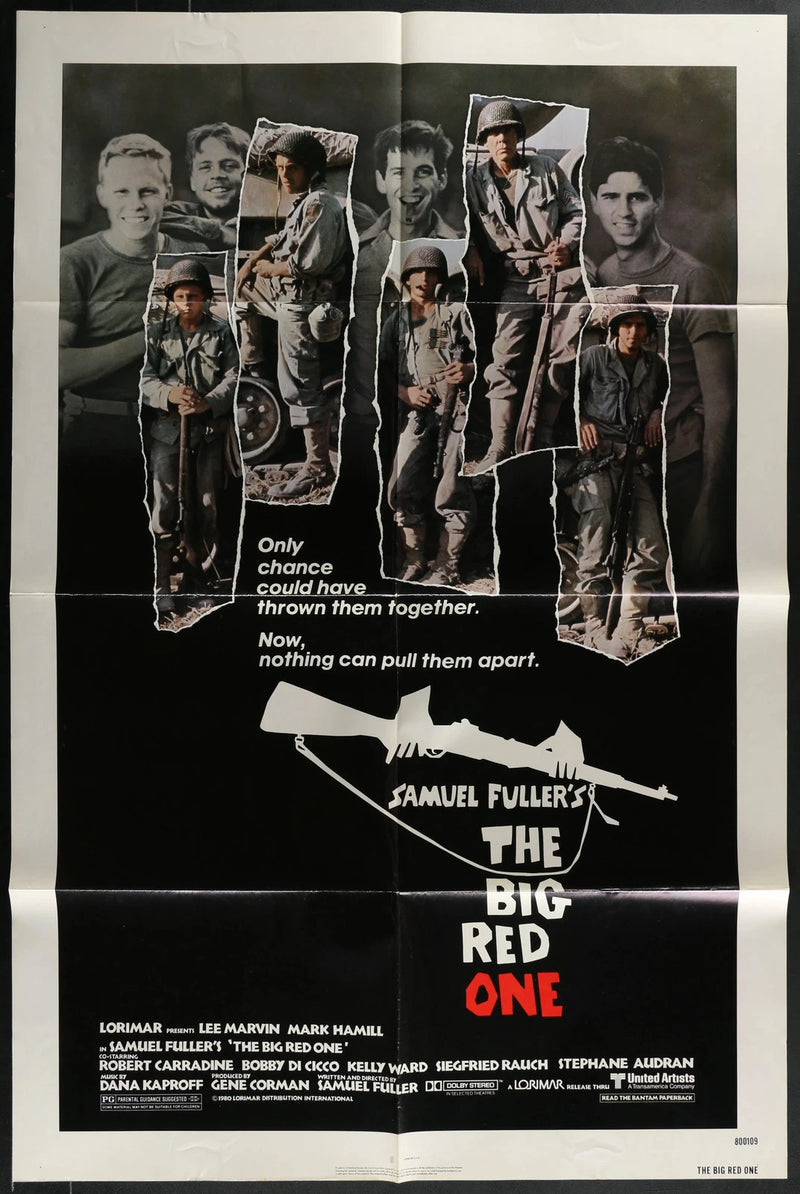 The Big Red One 1980 Original Movie Poster 27x41 Lee Marvin Mark Hamill War