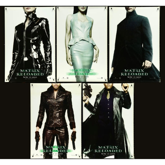 The Matrix Reloaded 2003 - 5 Original Rolled DS Teaser Posters 27x40 EM2-11