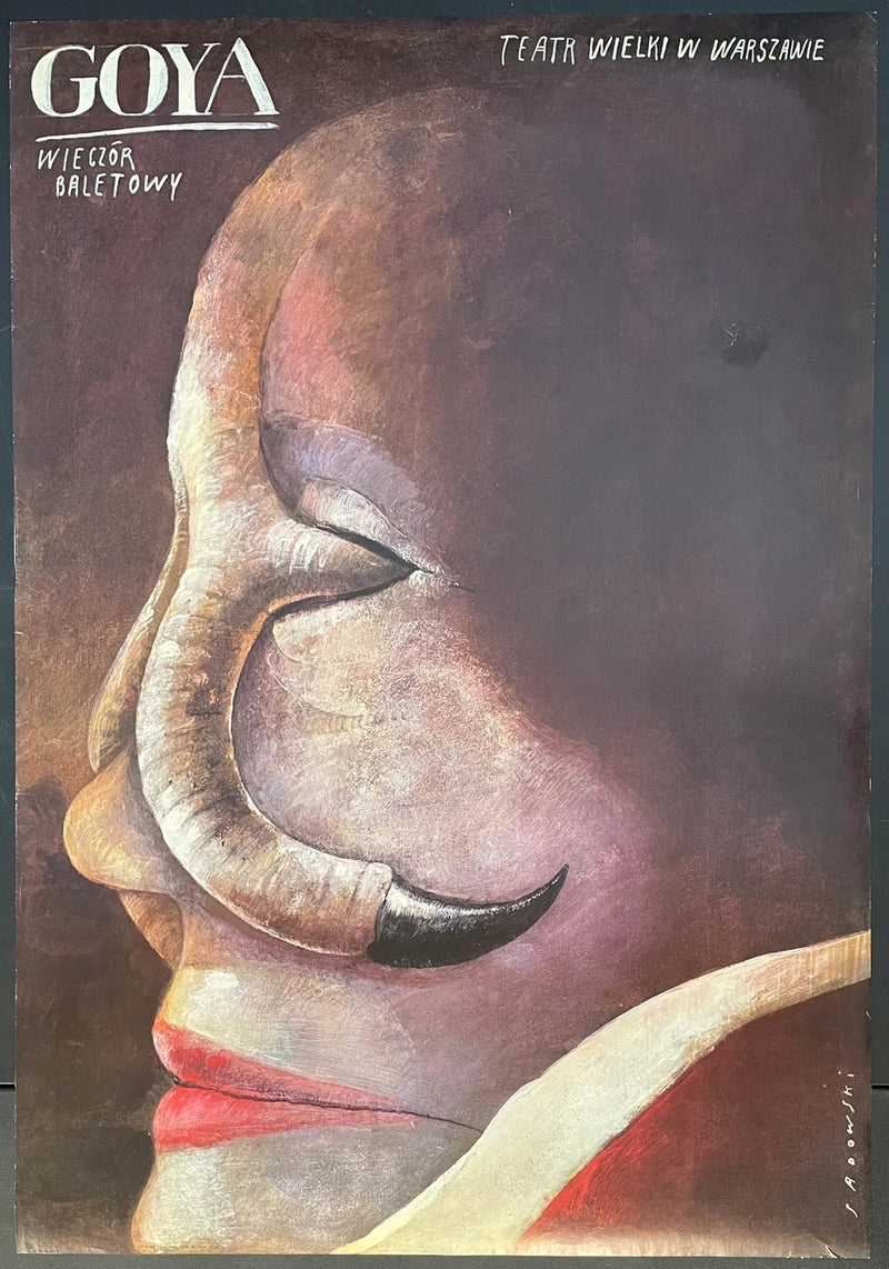 Goya Wieczór Baletowy (1983) Original Polish Poster 26x37