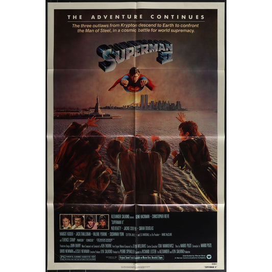 Superman II (1980) Original Movie Poster 27x41 Good Condition EM4-81
