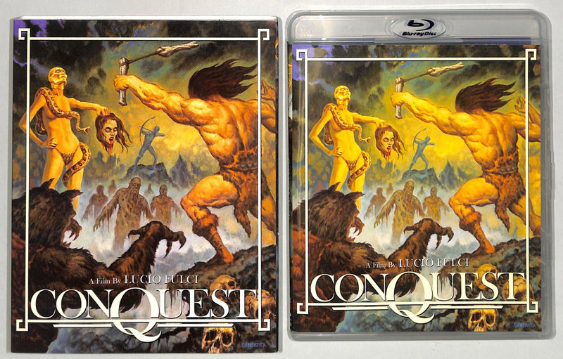 Conquest (Blu-Ray, 2019) with Slipcase Code Red Lucio Fulci plus Mini-Poster