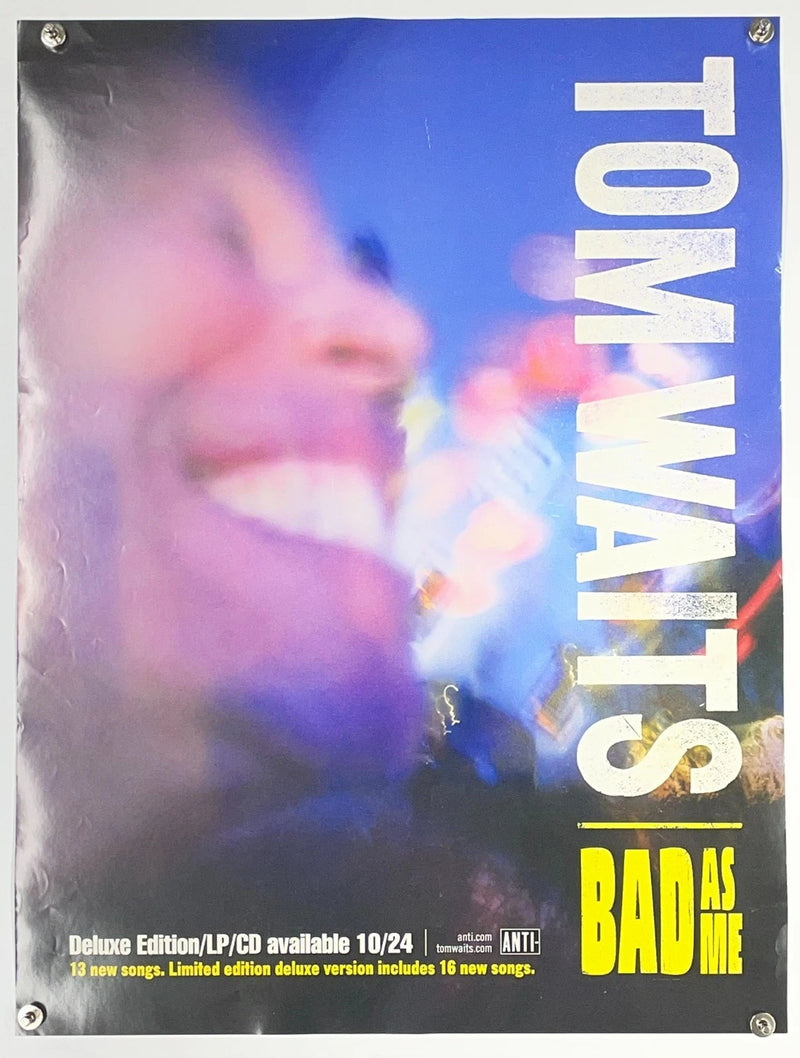 Tom Waits Bad As Me 2011 Deluxe Edition Poster 18x24
