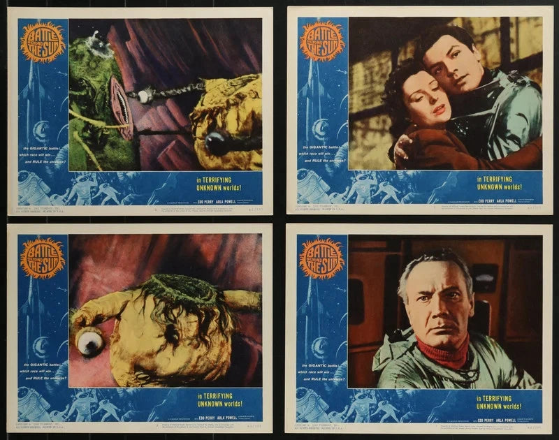 Battle Beyond the Sun 1962 Original 8 Lobby Card Set 11x14 Space Sci-Fi AIP
