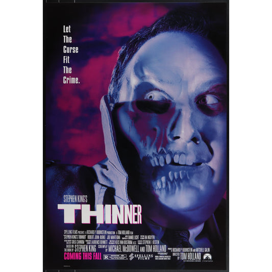 Thinner (1996) Original Movie Poster Rolled 27x40