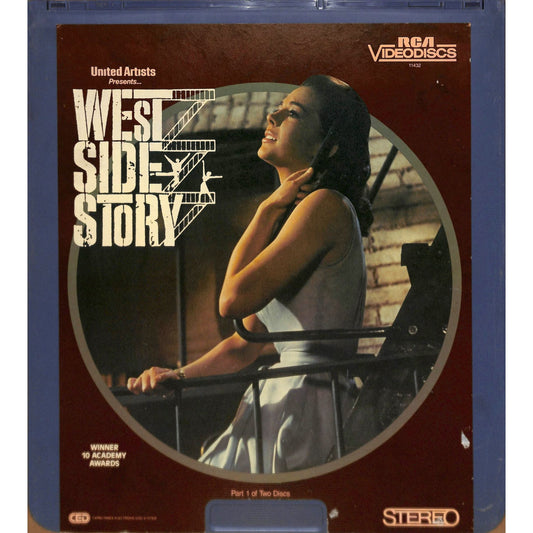 West Side Story Parts 1 & 2 (1961) Vintage CED Videodisc TESTED WORKING