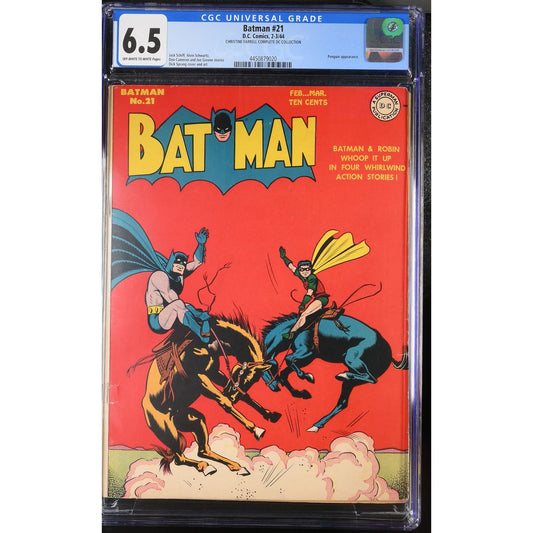 Batman #21 (1944) CGC 6.5 Off-White to White Pages