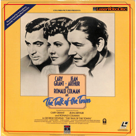 The Talk of the Town (1942) Laserdisc
