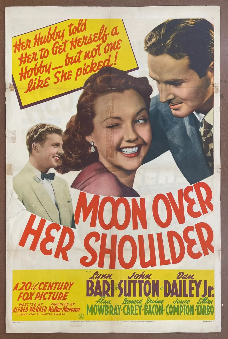 Moon Over Her Shoulder 1941 Original US One Sheet Movie Poster