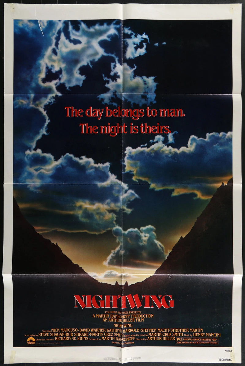 Nightwing (1979) Original Horror Movie Poster Folded 27x41 Nick Mancuso