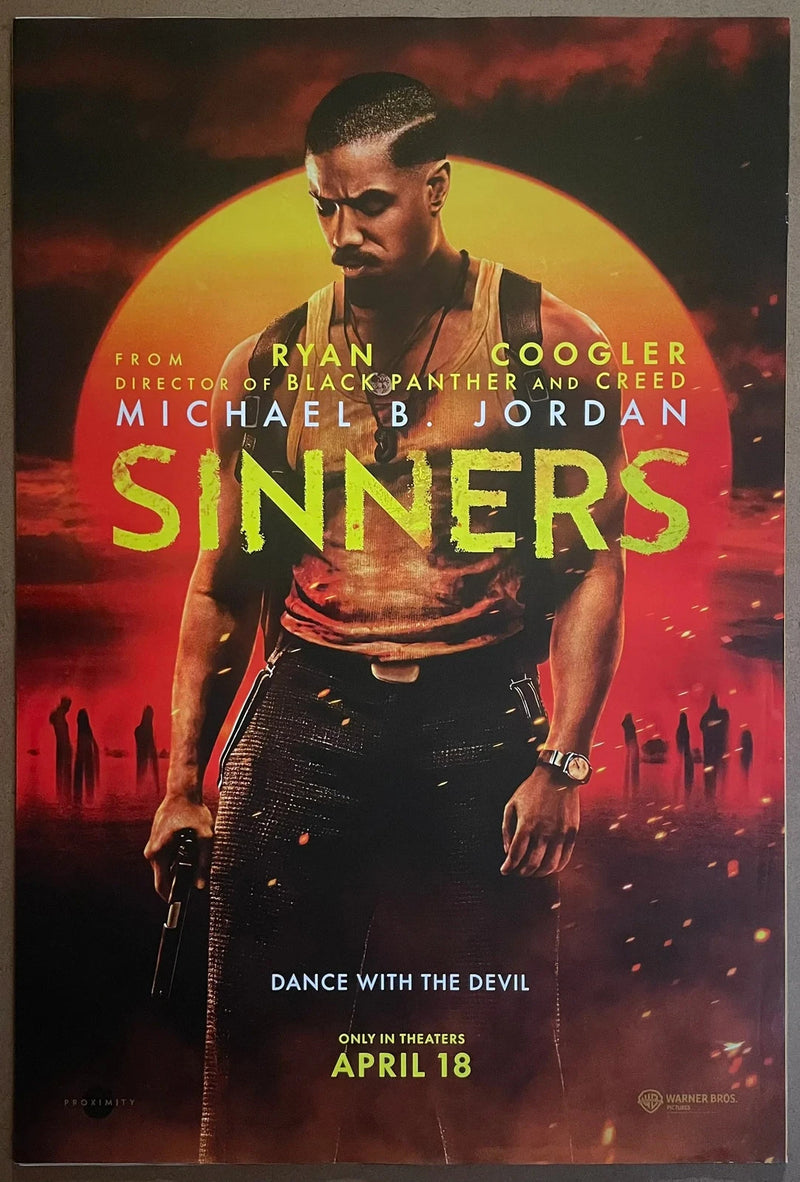 Sinners 2025 Michael B. Jordan Horror Thriller 27x40 DS Poster